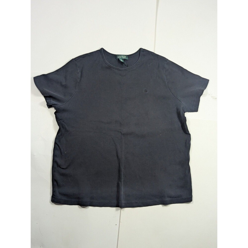 lauren ralph lauren women's shirt Black. Great Staple Piece Size 1X